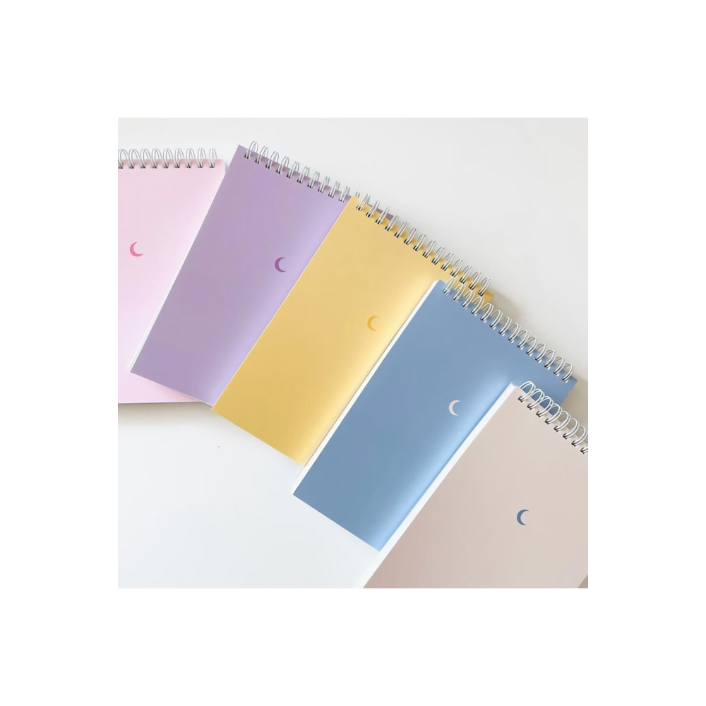 5'li Defter Set 10 X 13,5 Cm Çizgisiz Defter Karton Kapak Spiralli Defter Notebook