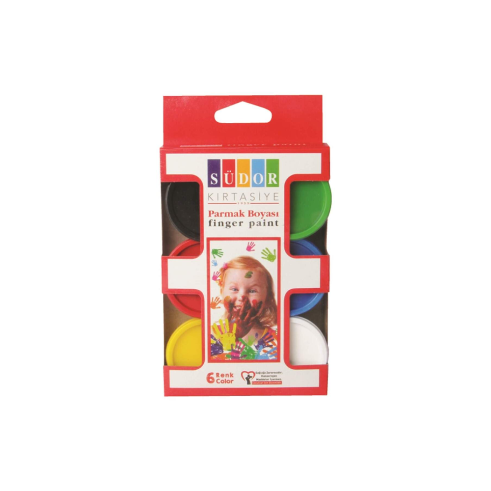 6 Renk Parmak Boyası 30 ml Sd822