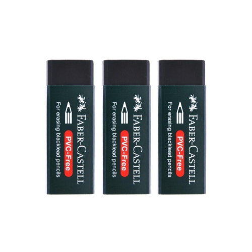 Pvc Free No:20 Büyük Boy Siyah Silgi(3 Adet)