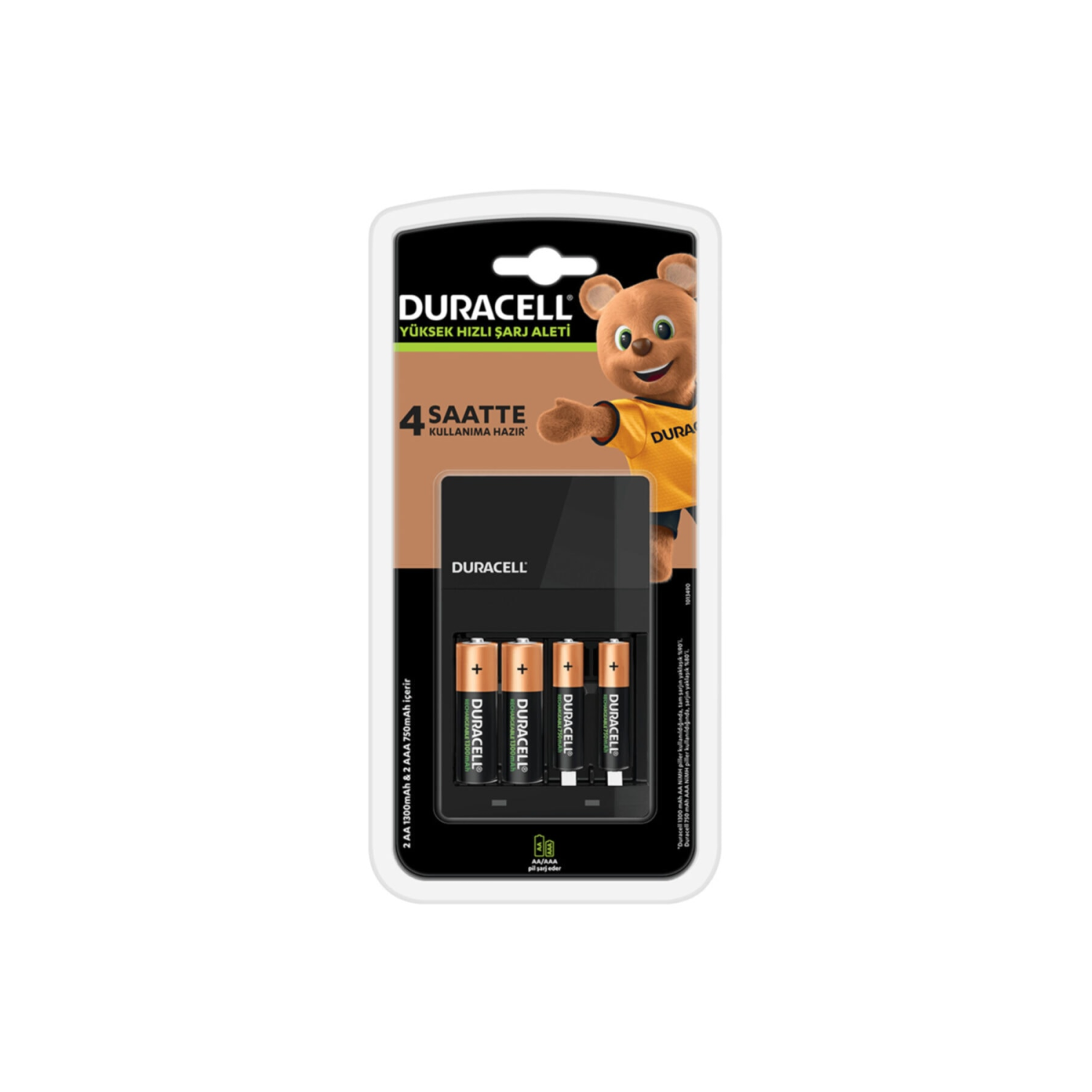 Cef 14 Şarj Aleti 2'şer Adet Aa Ve Aaa Pil ( 4 Saat Şarj Cihazı, 1 Adet)