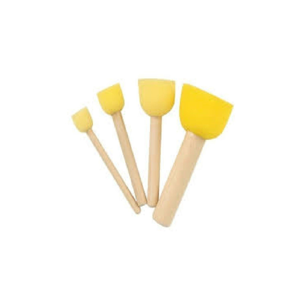 Sünger Tampon Fırça Seti 4'lü