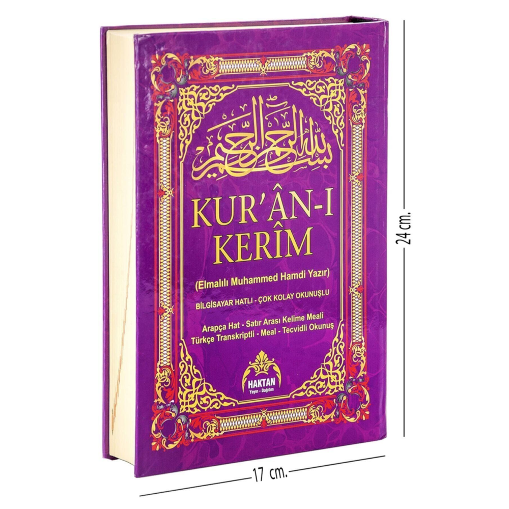 Kuranı Kerim Ve Satır Arası Kelime Türkçe Okunuşlu Ve Meali 5 Özellikli Mealli Kuran Orta 17 X 24 Cm