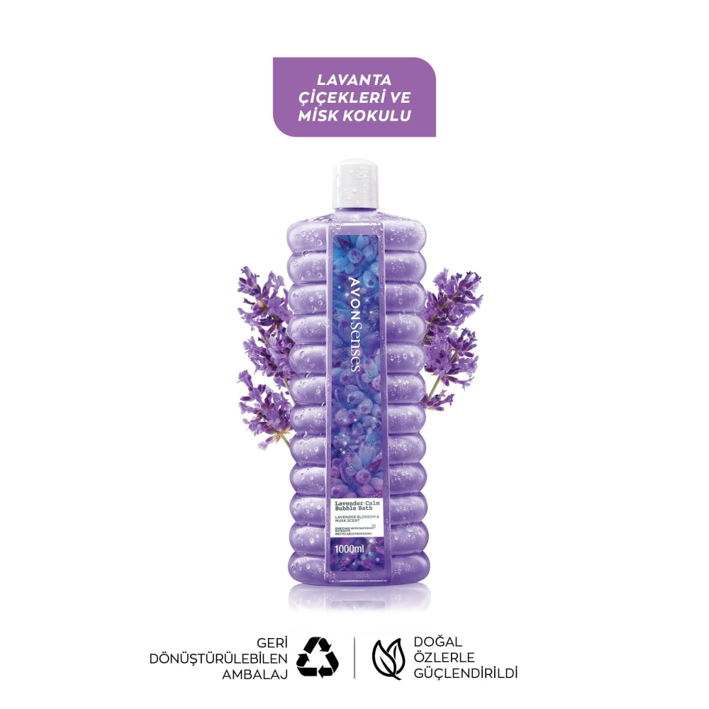 Senses Lavender Calm Lavanta Kokulu Banyo Köpüğü 1 Lt.