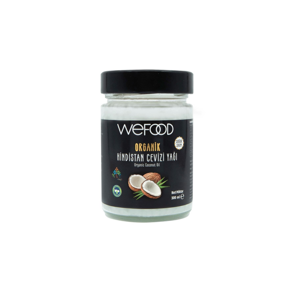 Organik Hindistan Cevizi Yağı 300 ml (Soğuk Sıkım)