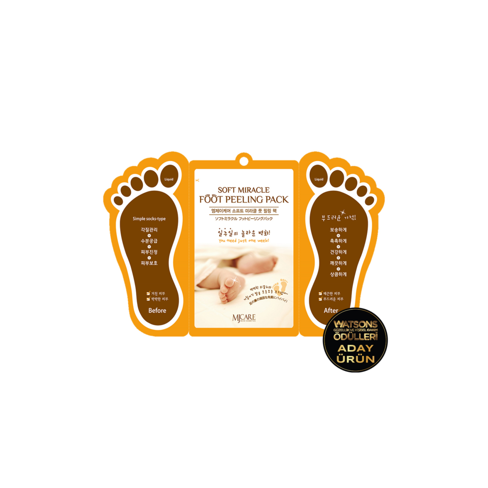 Miracle Foot Peeling Pack - Mjcare Çorap Tipi Ayak Peeling Maskesi