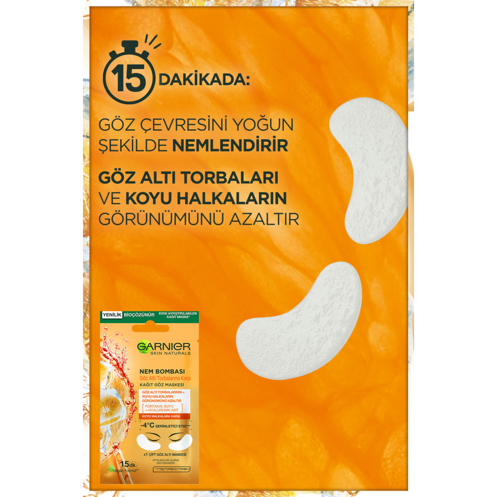 Nem Bombası Göz Altı Torbalarına Karşı Kağıt Göz Maskesi