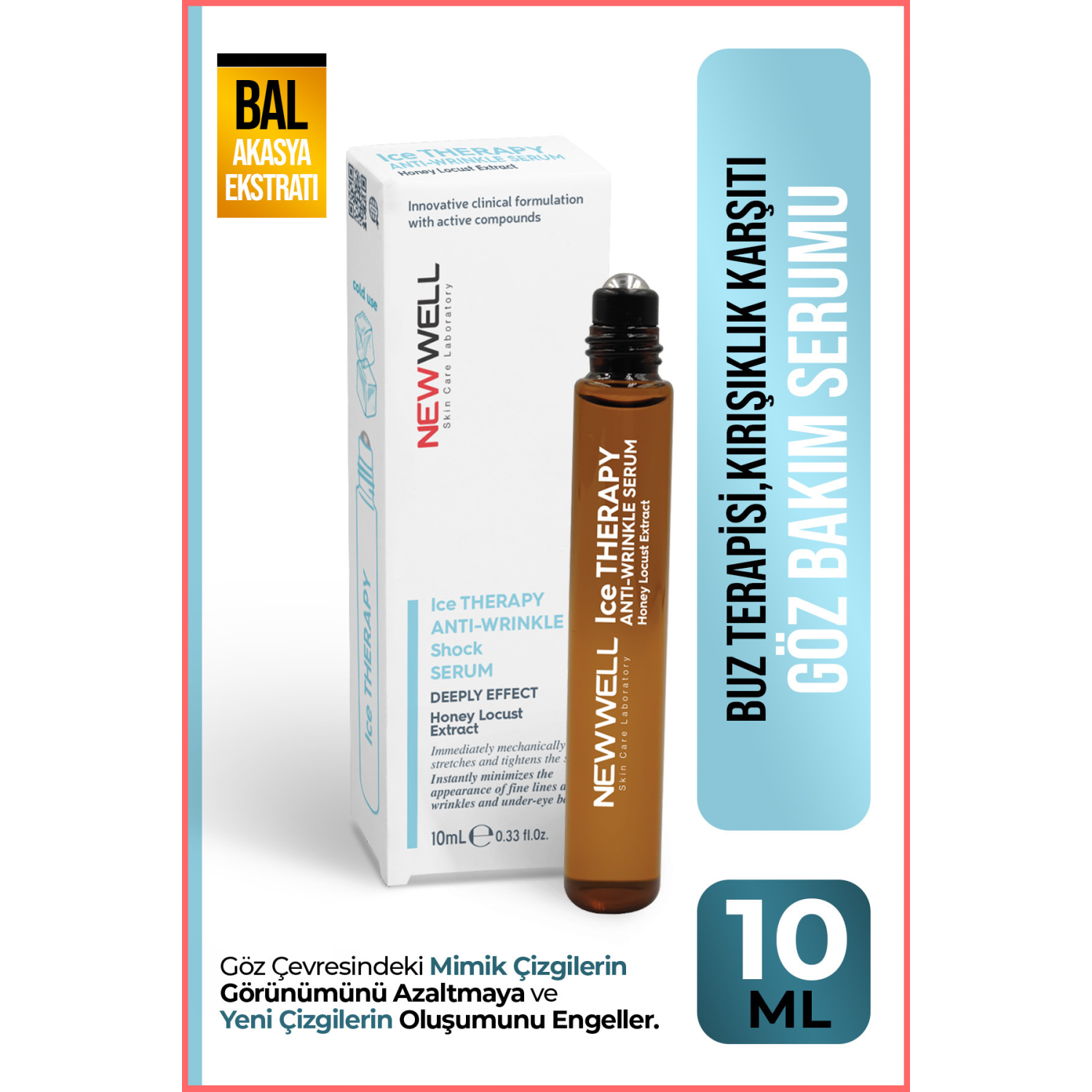 Buz Terapisi,Kırışıklık Karşıtı Göz Bakım Serumu 10ML