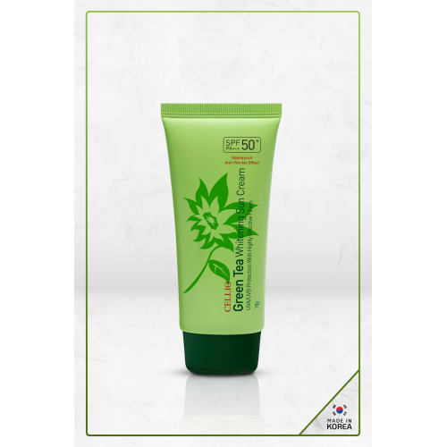 Green Tea Içeren Yatıştırıcı Leke Ve Akne Karşıtı Koruyucu Spf50+ Pa+++ Uva/uvb Güneş Koruyucu Krem