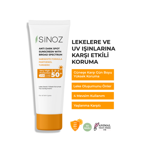 Spf 50 Leke Karşıtı Yüksek Koruyucu Yüz Güneş Kremi 50 ml Normal Ve Kuru Ciltler Için