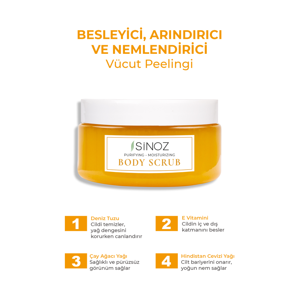 Body Scrub Besleyici Arındırıcı Nemlendirici Vücut Peelingi 300 gr