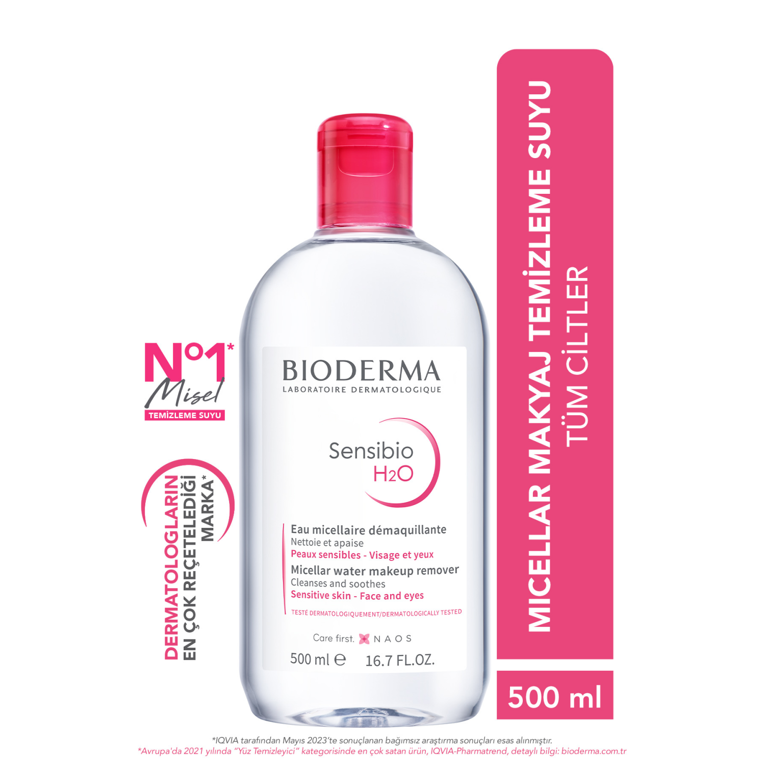 Sensibio H2O Micellar Makyaj Temizleme Suyu Hassas ve Normal Ciltler 500 ml