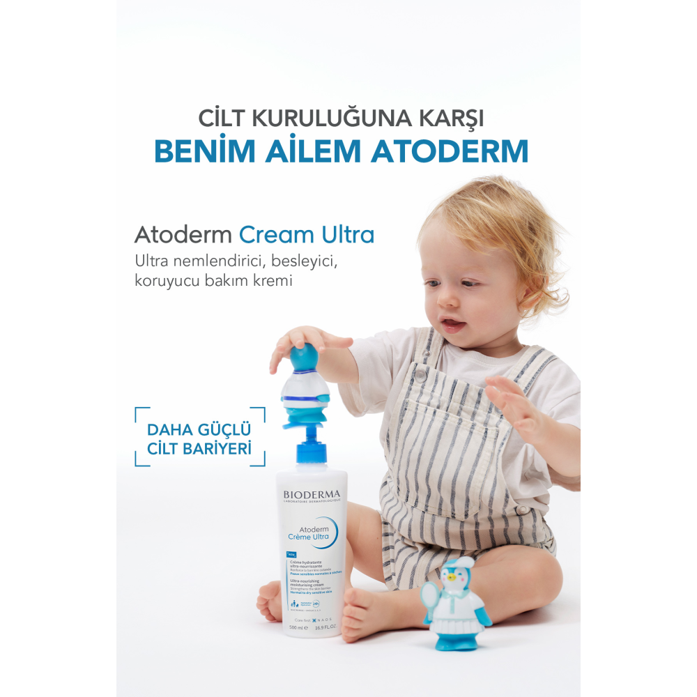 Atoderm Cream Ultra Normal Ve Kuru Ciltler Için Nemlendirici Yüz Ve Vücut Bakım Kremi 200 ml