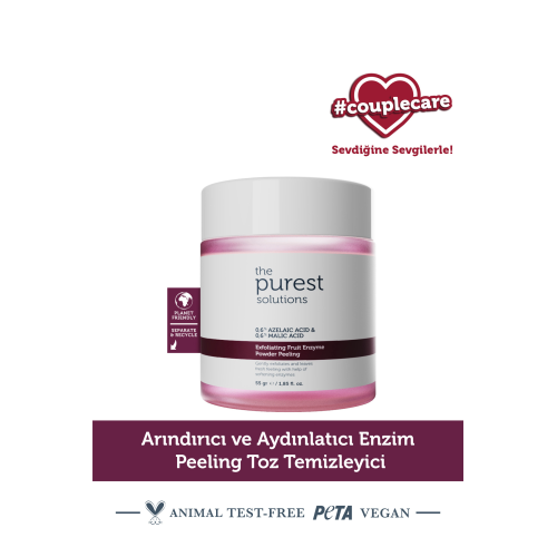 Arındırıcı ve Aydınlatıcı Enzim Peeling Toz Temizleyici 55 gr (%0,6 Azelaic Acid & Malic Acid)