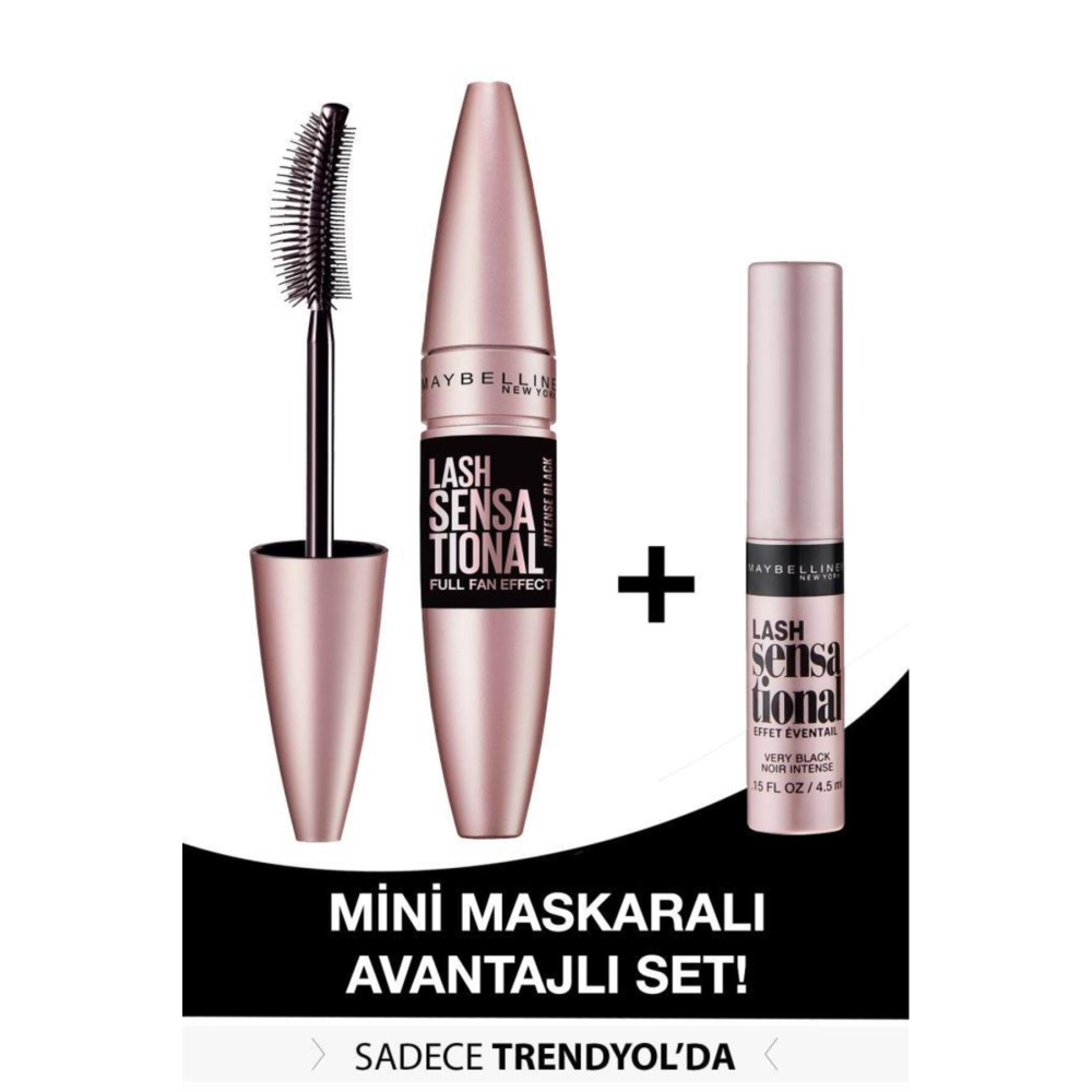 Maybellıne Lash Sensatıonal Maskara Intense Black Mını Maybellıne Lash Mascara