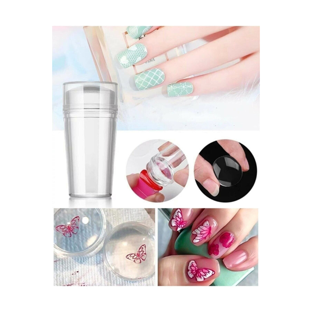 Tırnak Süs Damgalama Yumuşak Ve Pürüzsüz Yüzey, Kolay Ve Pratik French Stamper Aleti Seti