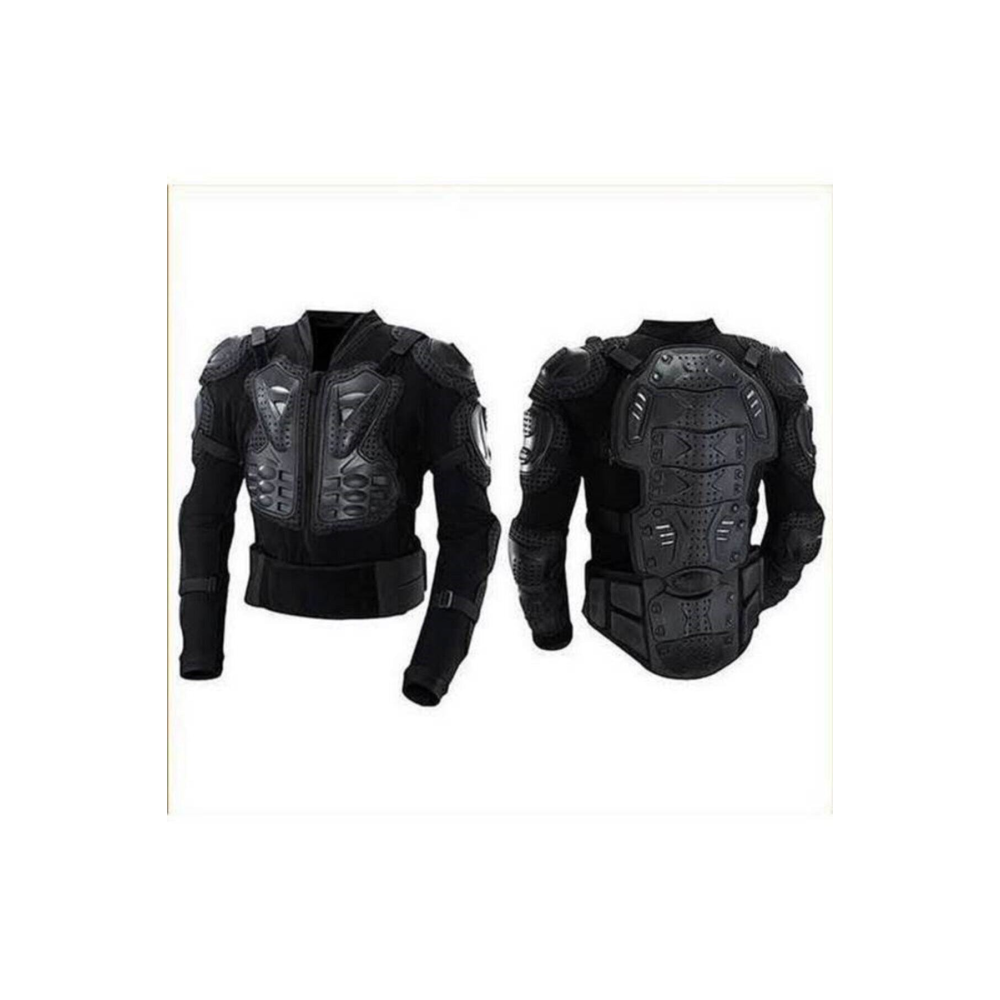 Unisex Siyah Xrider 990 Body Armor Fileli Yazlık Full Koruma Motorcu Montu