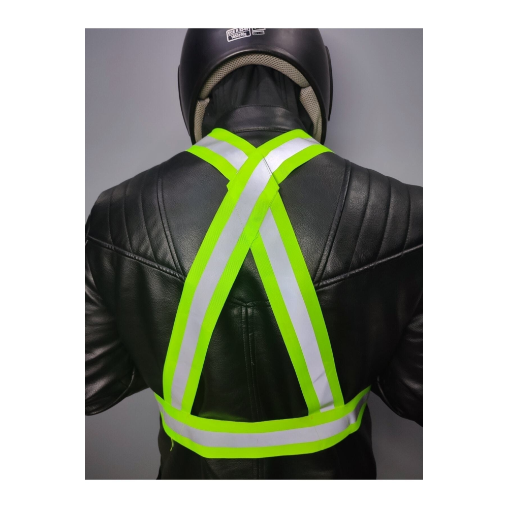 5 Cm Reflektörlü Reflektor Pratik Ikaz Yeleği Kemer Motosiklet Ayarlanabilir Yelek