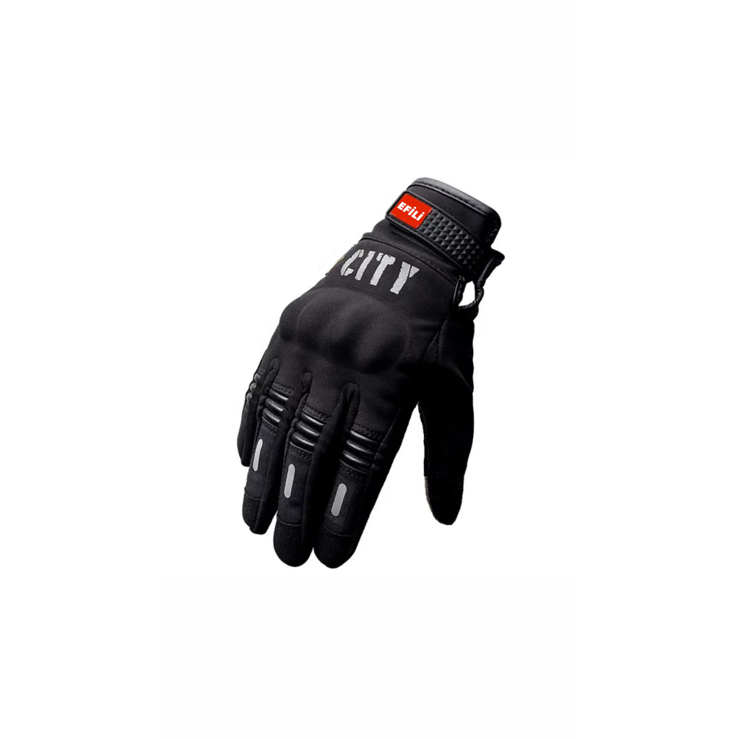 Motosiklet Eldiveni Dokunmatik Özellikli Reflektörlü Profesyonel Korumalı Kışlık Motorcu Eldiveni