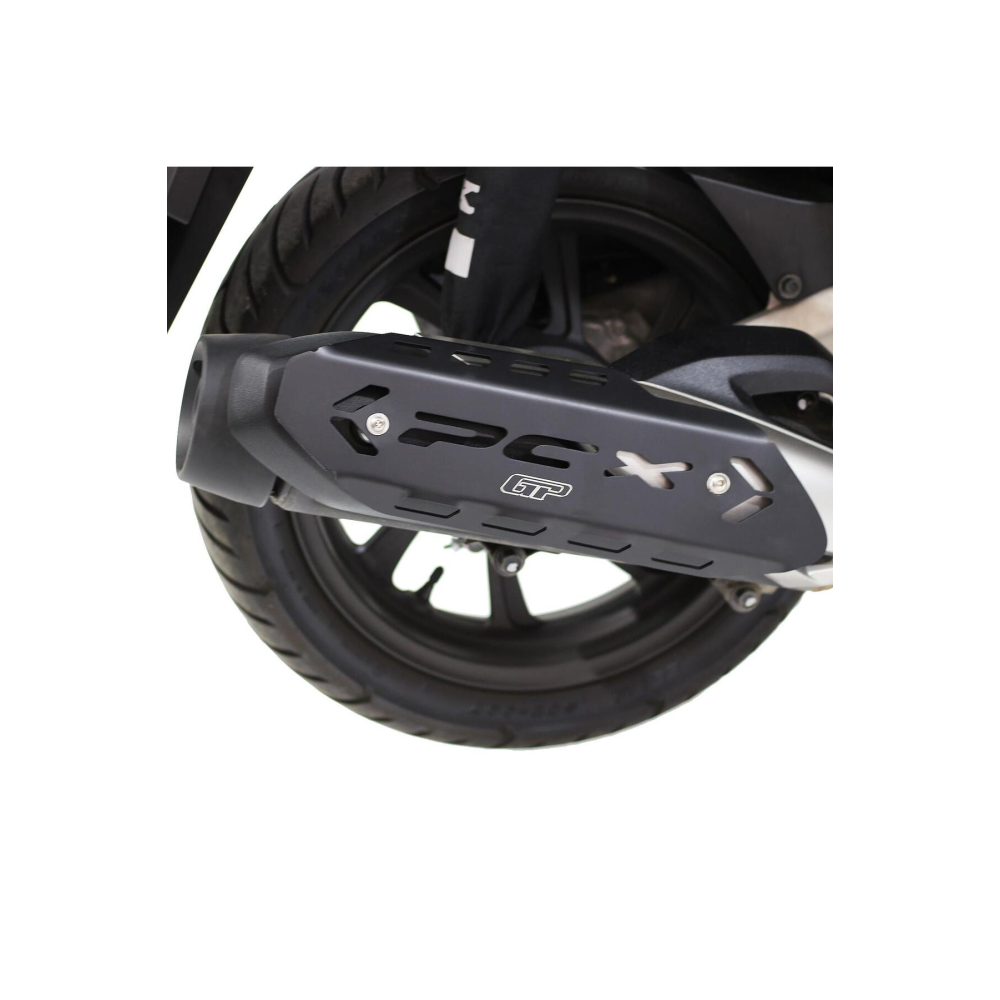 Gp Kompozit Honda Pcx 125 / 150 2018-2023 Uyumlu Egzoz Koruma Kapağı Siyah