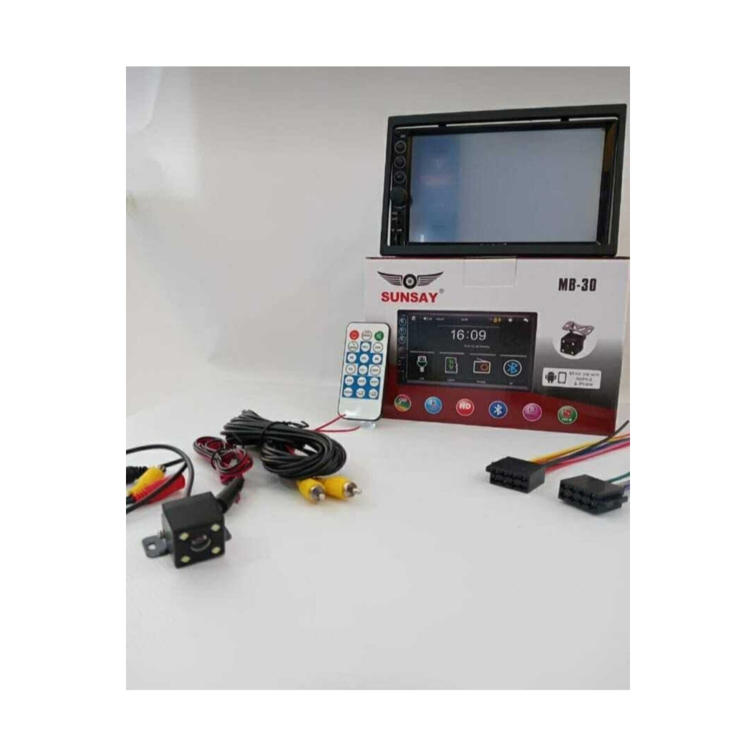 MB-30 7inç Double Teyp Gece Görüşlü Park Kamerası Hediyeli Bluetooth Mp5