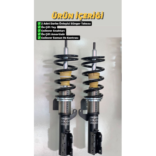 Fiat Tofaş Doğan Uyumlu Coilover Ayarlı Amortisör 10 Cm