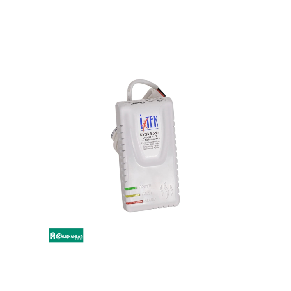 Itek Doğalgaz Alarm Cihazı Nys-3 Model Gaz Dedektörü, Garantili