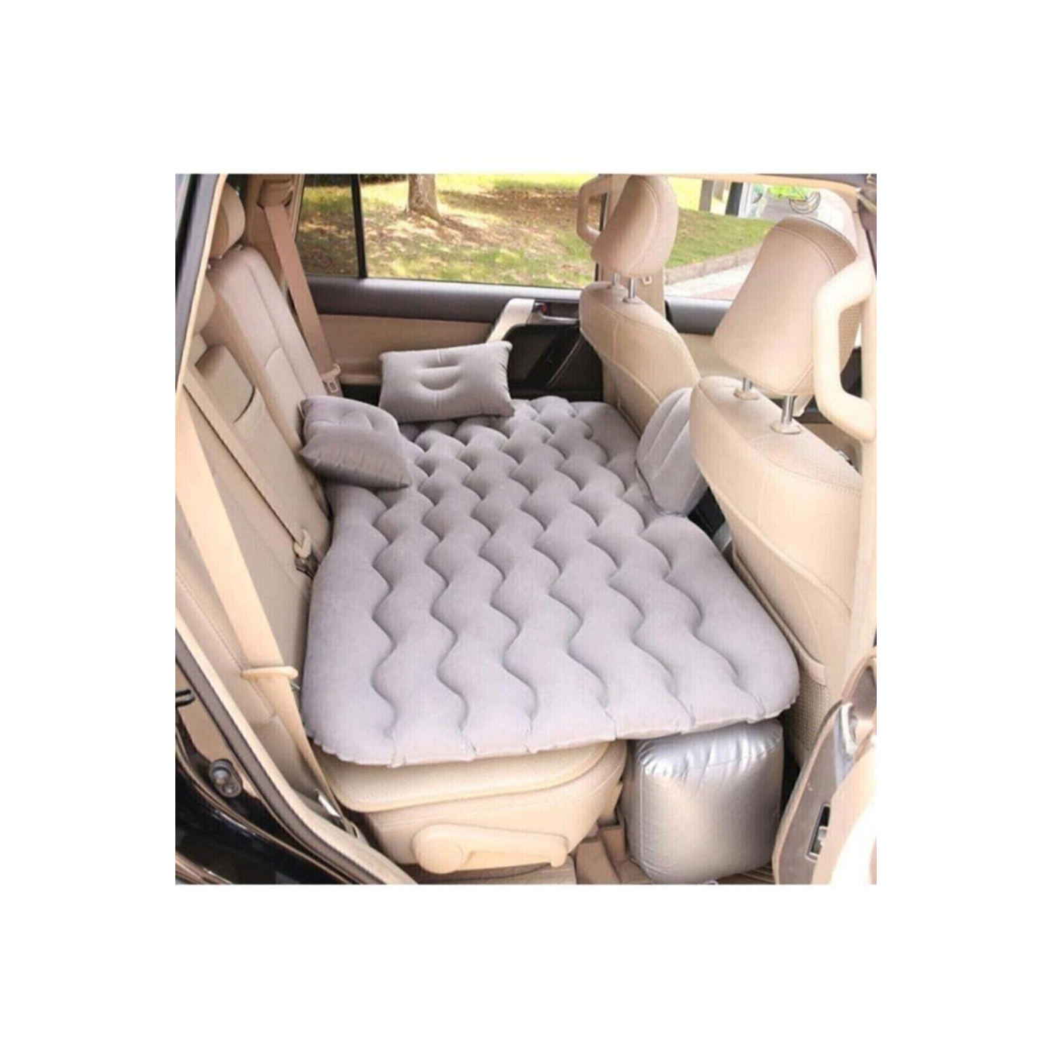 Şişme Yatak Araba Ve Kamp Yatağı Çanta Elektrikli Pompa Tamir Kiti Ve Yastıklı Yatak Seti