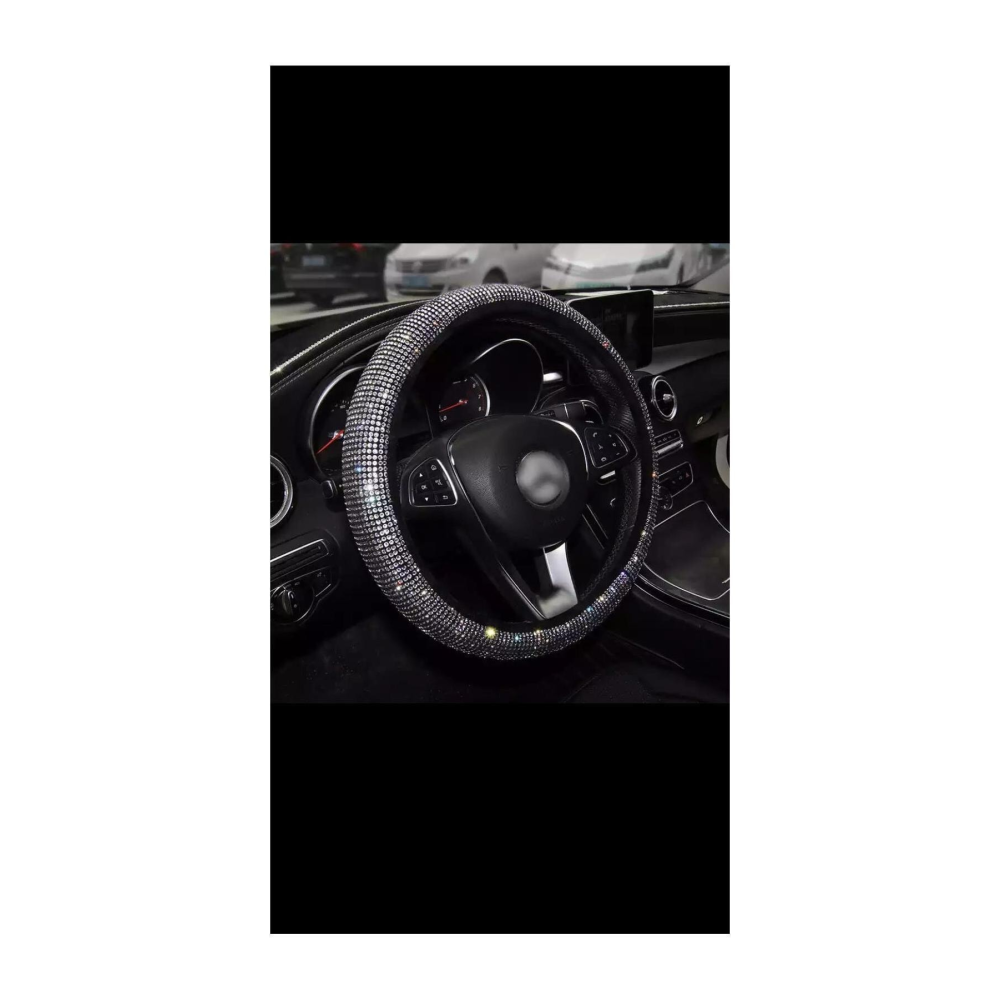 Gümüş Taşlı Geçirmeli Direksiyon Kılıfı