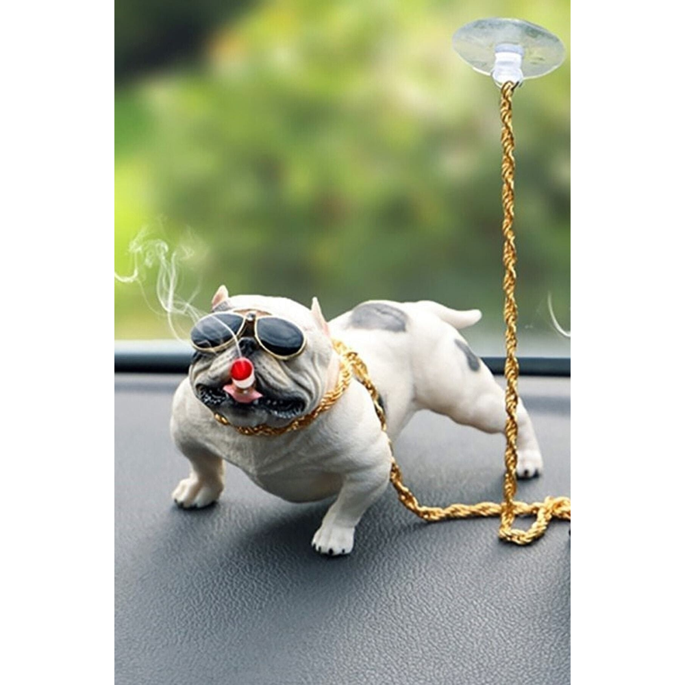 Araba Içi Torpido Üstü Simülasyon Pitbull Köpek Dekorasyon