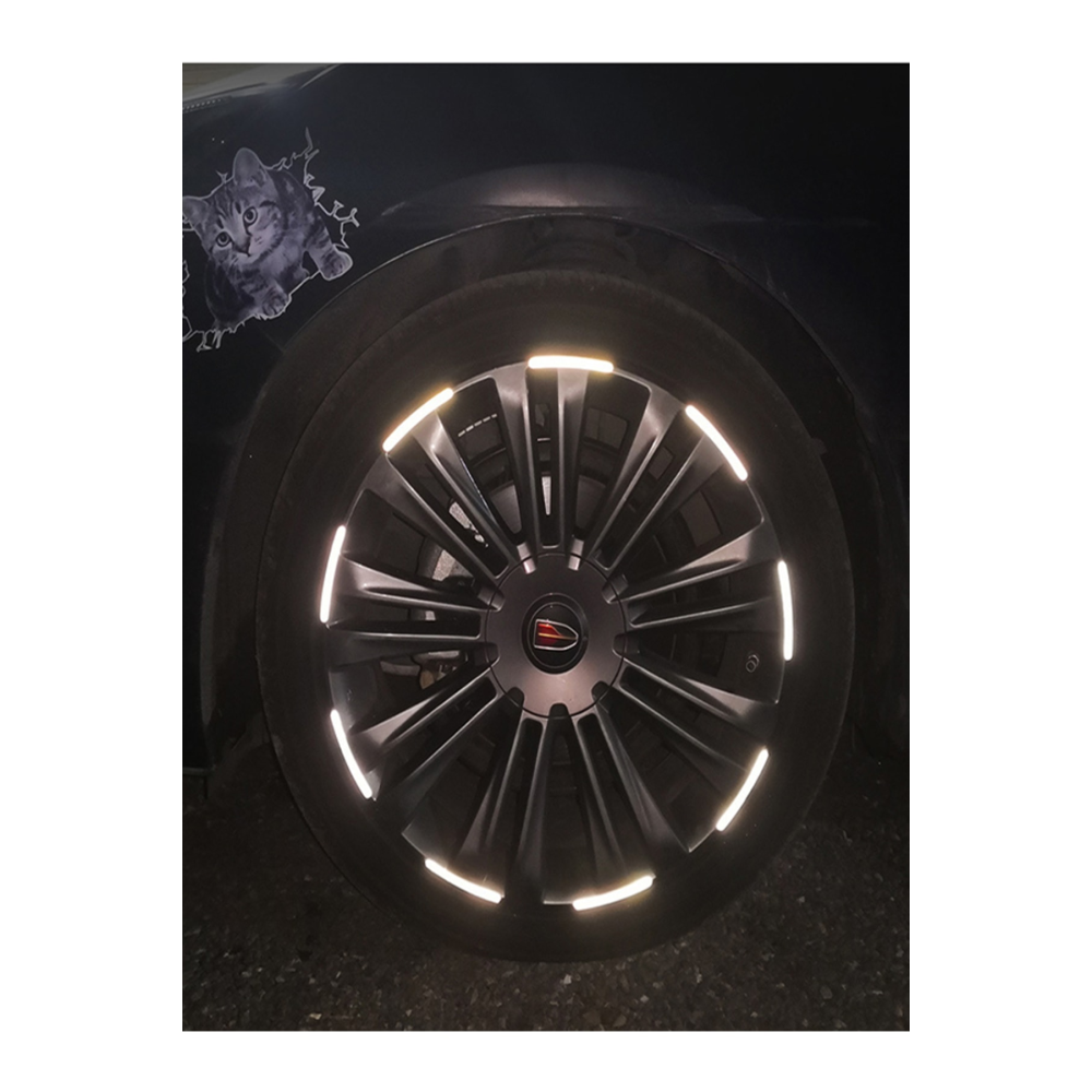 24'lü Jant Reflektörlü Sticker Işıldak Parlak Yapıştırcı Oto Aksesuar