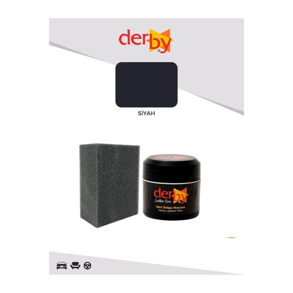 Siyah Deri Çatlak Giderici Dolgu Tamir Macunu