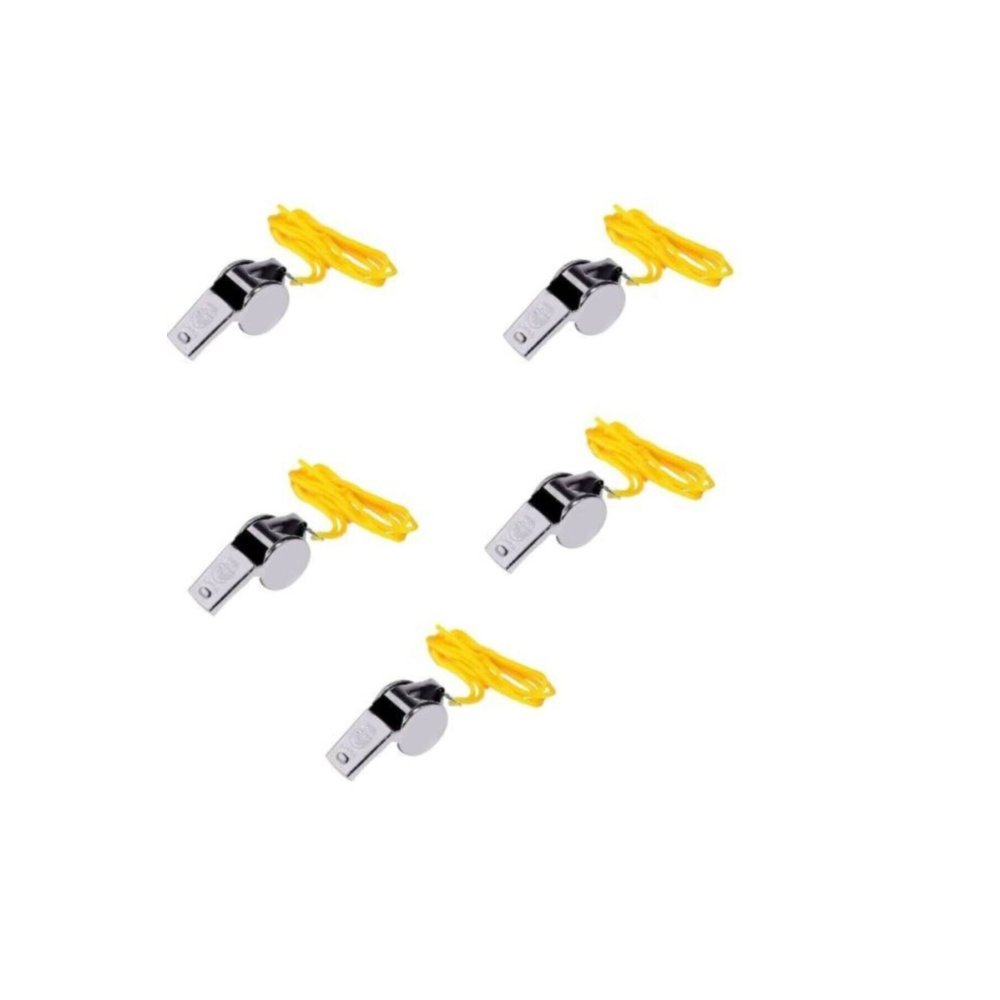 Metal Ipli Hakem Ve Deprem Düdüğü Tekli Demir Düdük ( 5 Adet )