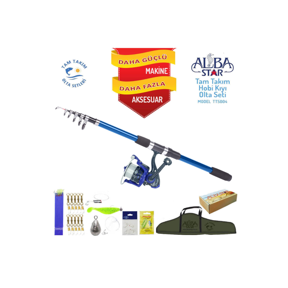 Tam Takım Hobi Kıyı Olta Seti - 300cm Kamışla - Tts004 Standart 300cm