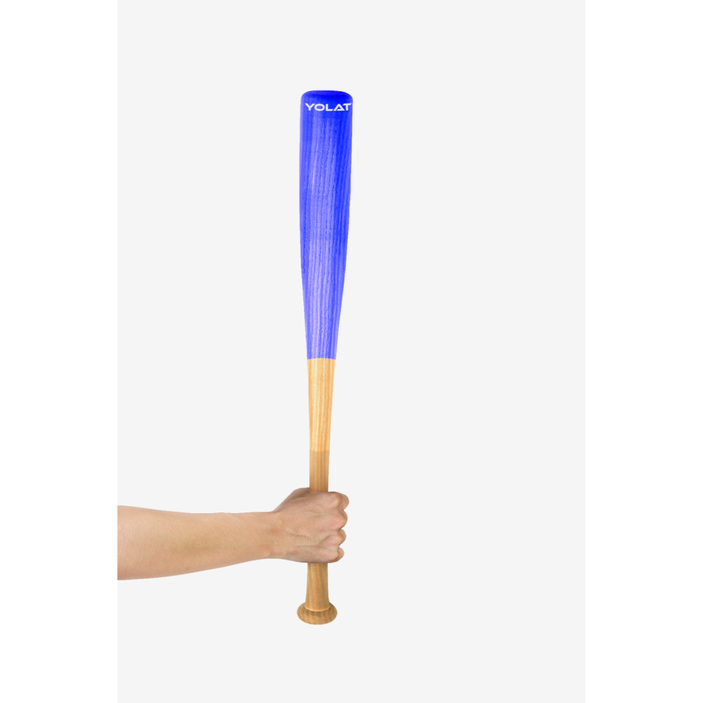 Beyzbol Sopası 61 Cm Dişbudak Ağacından Kırılmaz Bezbol Sopası Lacivert