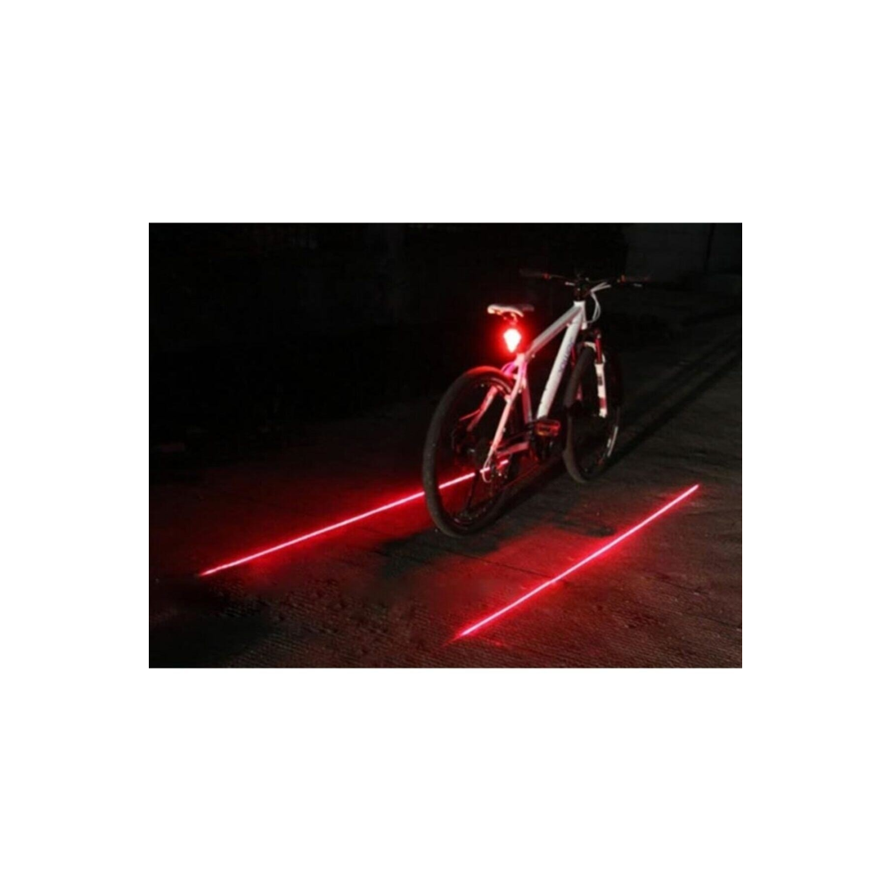 Bisiklet Lazer Güvenlik Şeriti Led Stop Lambası 7 Fonksiyon 5 Led