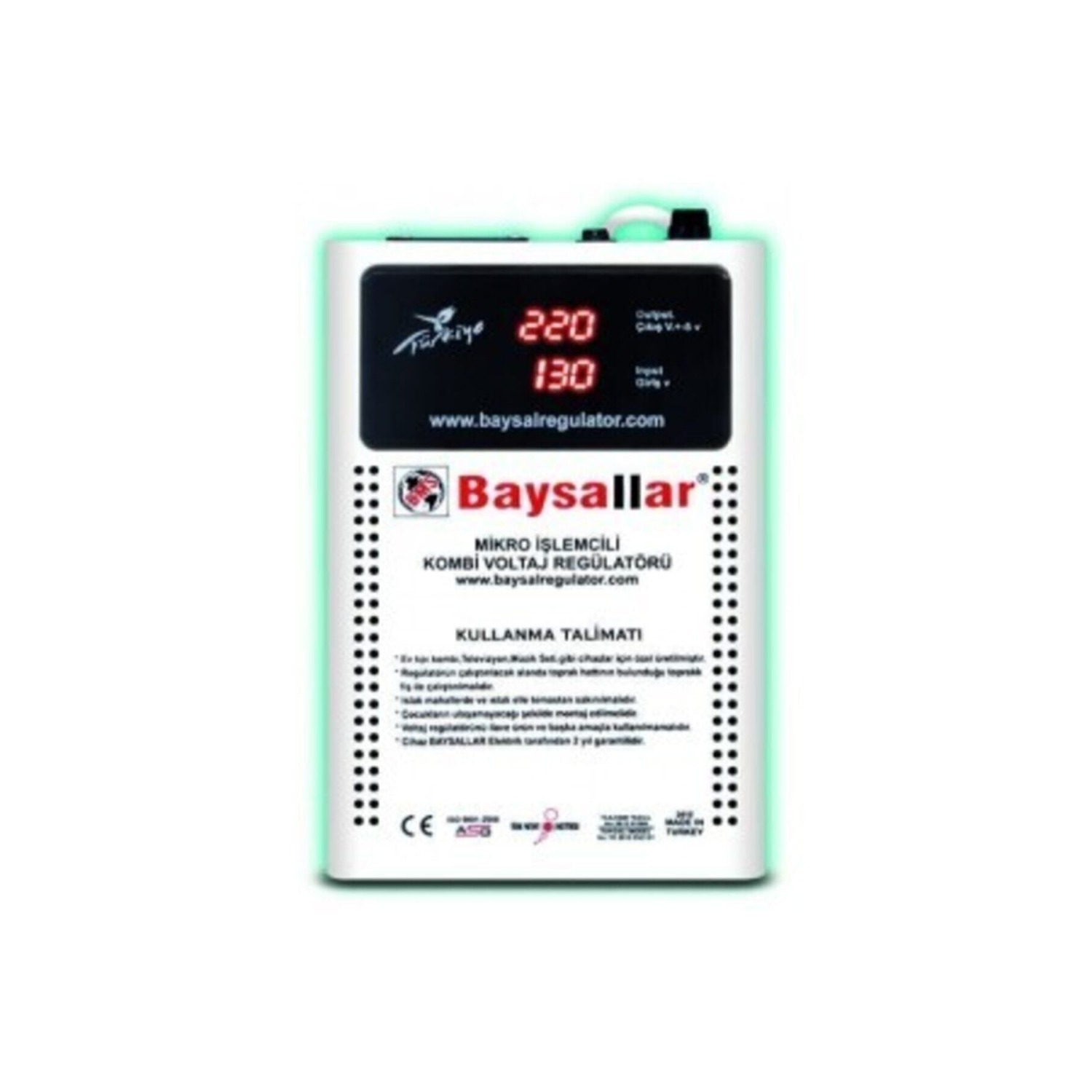 Baysallar Mikro Işlemcili Kombi Voltaj Regülatörü 500 Va