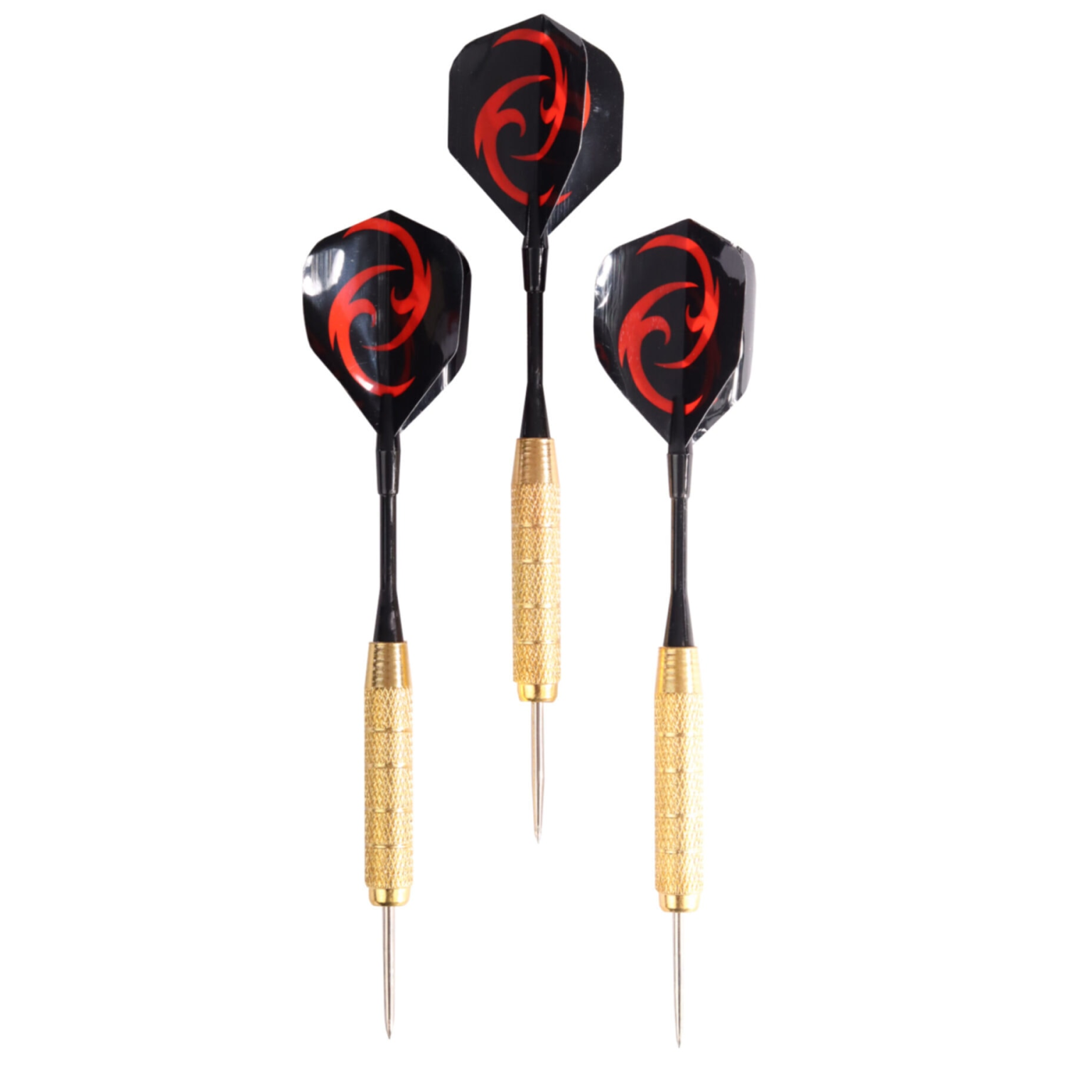 24 Gr. Dart Oku (3’lü Set) - Çelik Uç + Pirinç Gövde + Renkli Kanat - Dart Oku Seti