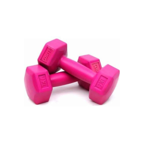 Pembe Plastik Dambıl Seti 1 Kg 2 Adet