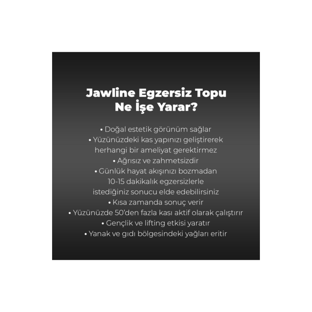 Çene Egzersiz Topu 3' Set Büyük Çene Kası Egzersiz Topu