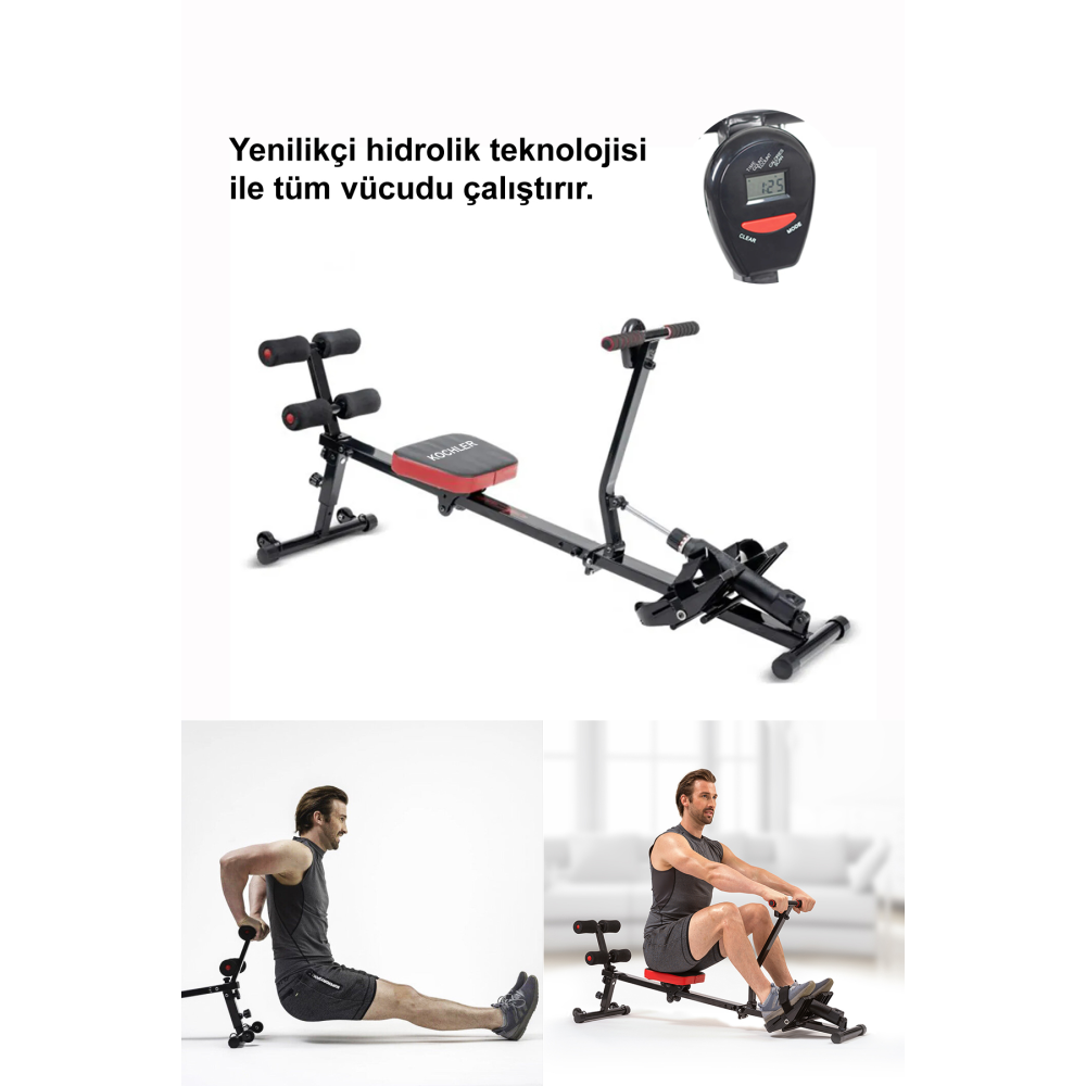 Row Shaper Kondisyon Küreği - Mekik Aleti - Fitness Aleti - Kondisyon Aleti - Alman Tasarım