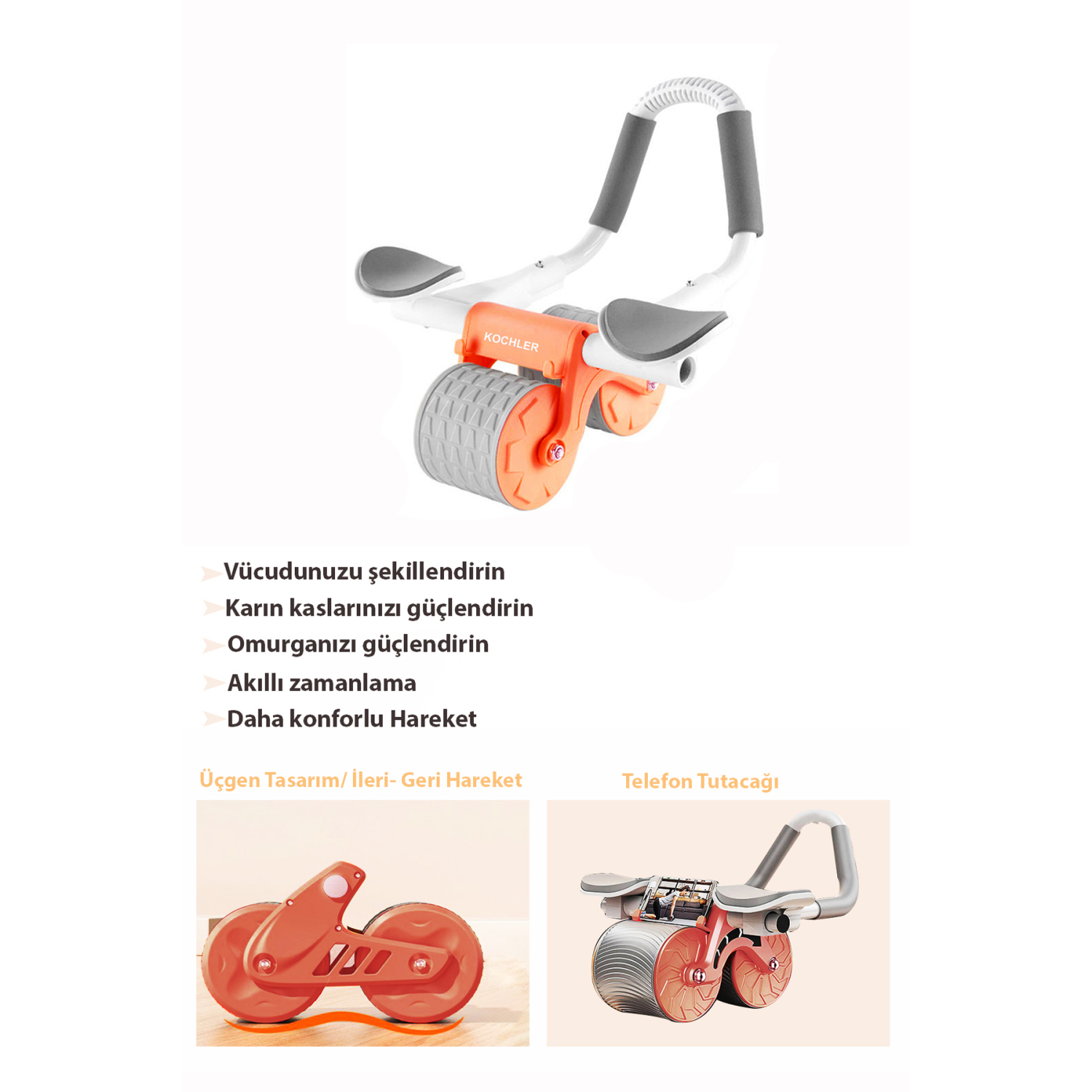 Çek Bırak - Dirsek Destekli Mekik Aleti - Karın Egzersiz Aleti