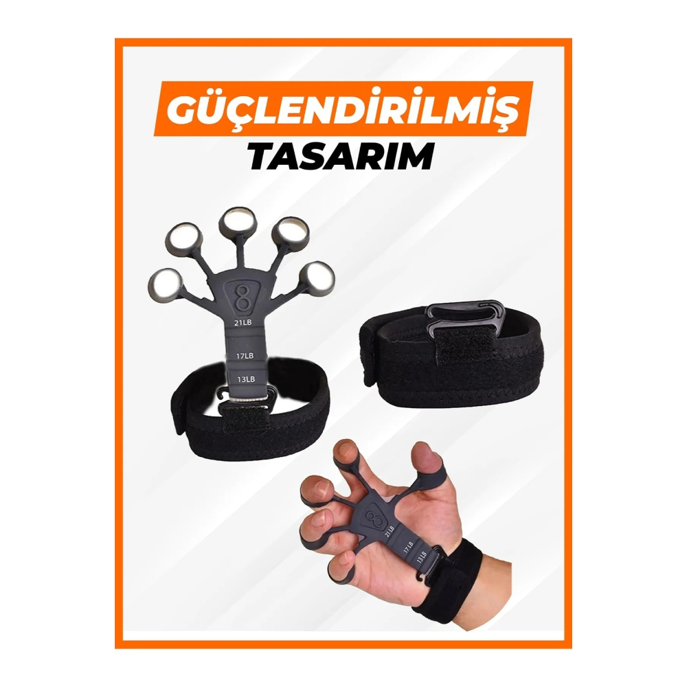 El Bilek Kas Geliştirici Kavrama Güçlendirici Damar Belirginleştirici Parmak Egzersiz Aleti