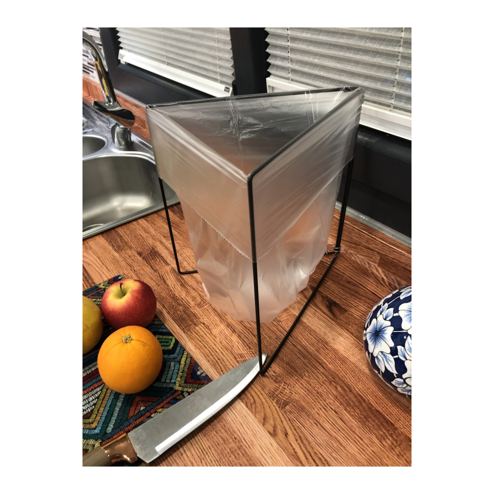 Özel Tasarım Her Poşetle Uyumlu Tezgah Üstü, Kamp, Piknik Çöp Poşeti Teli (SİYAH)