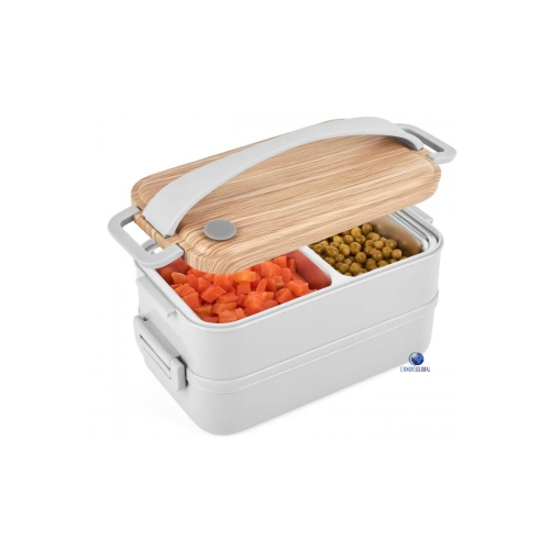 Taşınabilir Üç Bölmeli 304 Paslanmaz Çelik Çocuk Öğrenci Ve Ofis Için Yemek Kutusu Sefer Tası 1100ml