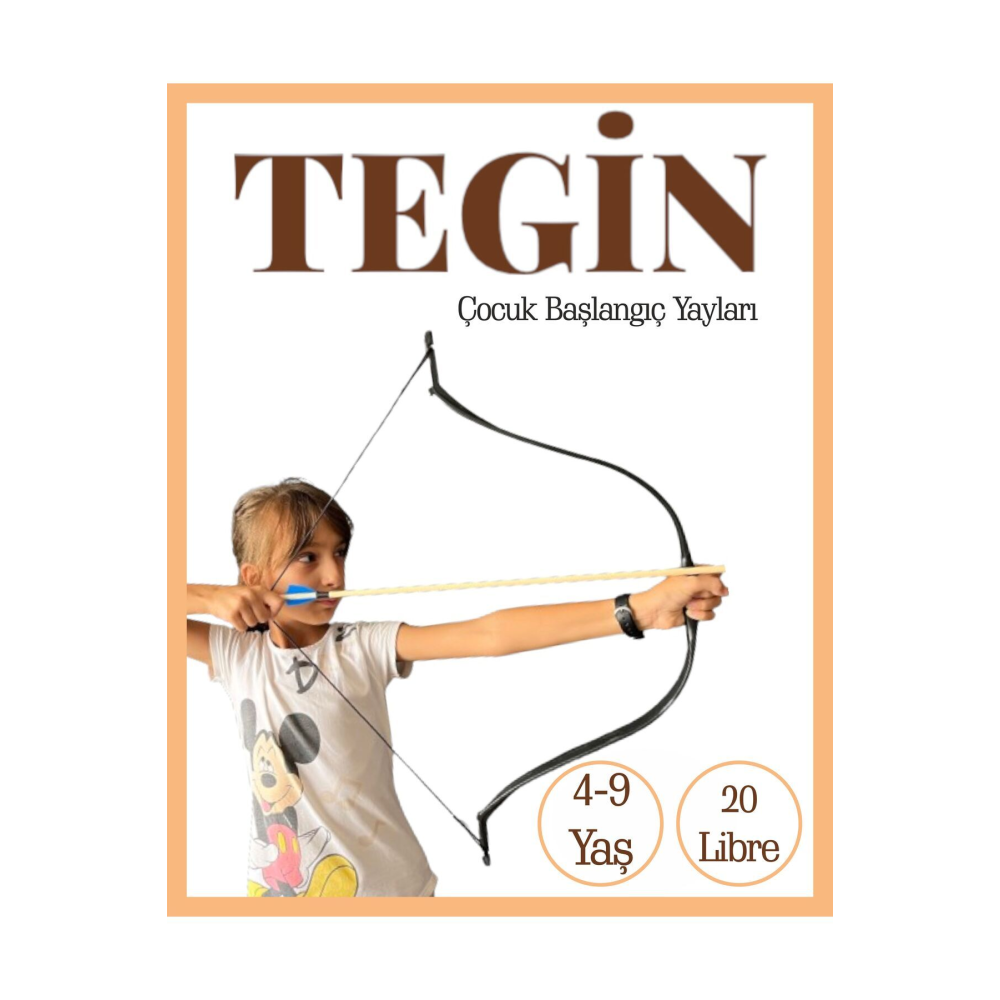 Geleneksel Okçuluk Başlangıç Genç Ok Yay Seti Siyah (3 Ok+ Zihgir+hedef)