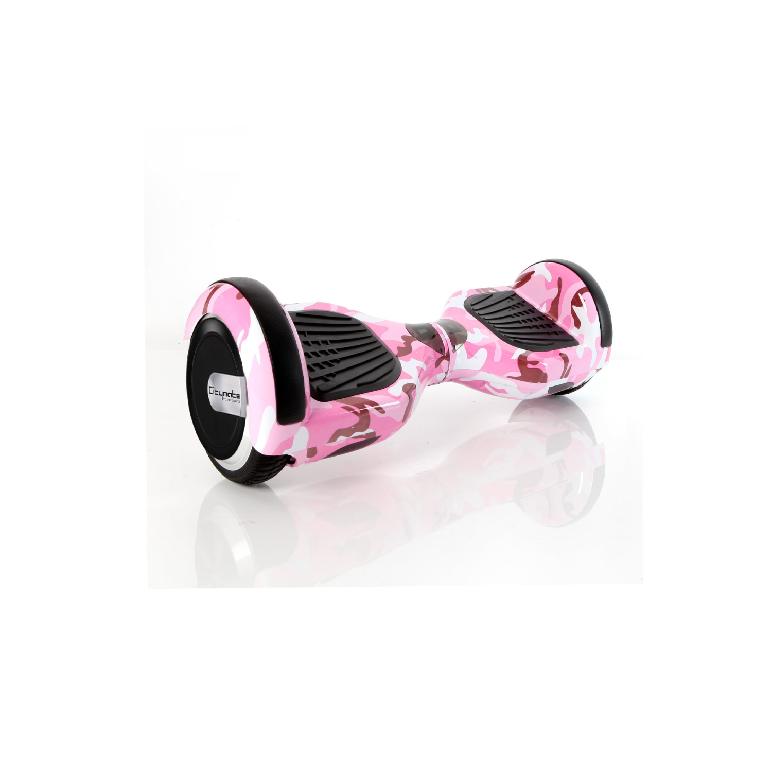 Elektrikli Kaykay Hoverboard 6.5 Inch Pembe Kamuflaj Grafity Desenli Akıllı -çanta