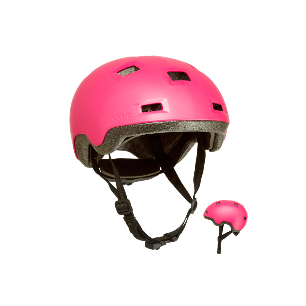 Çocuk Pembe Kask - Paten / Kaykay / Scooter - B100