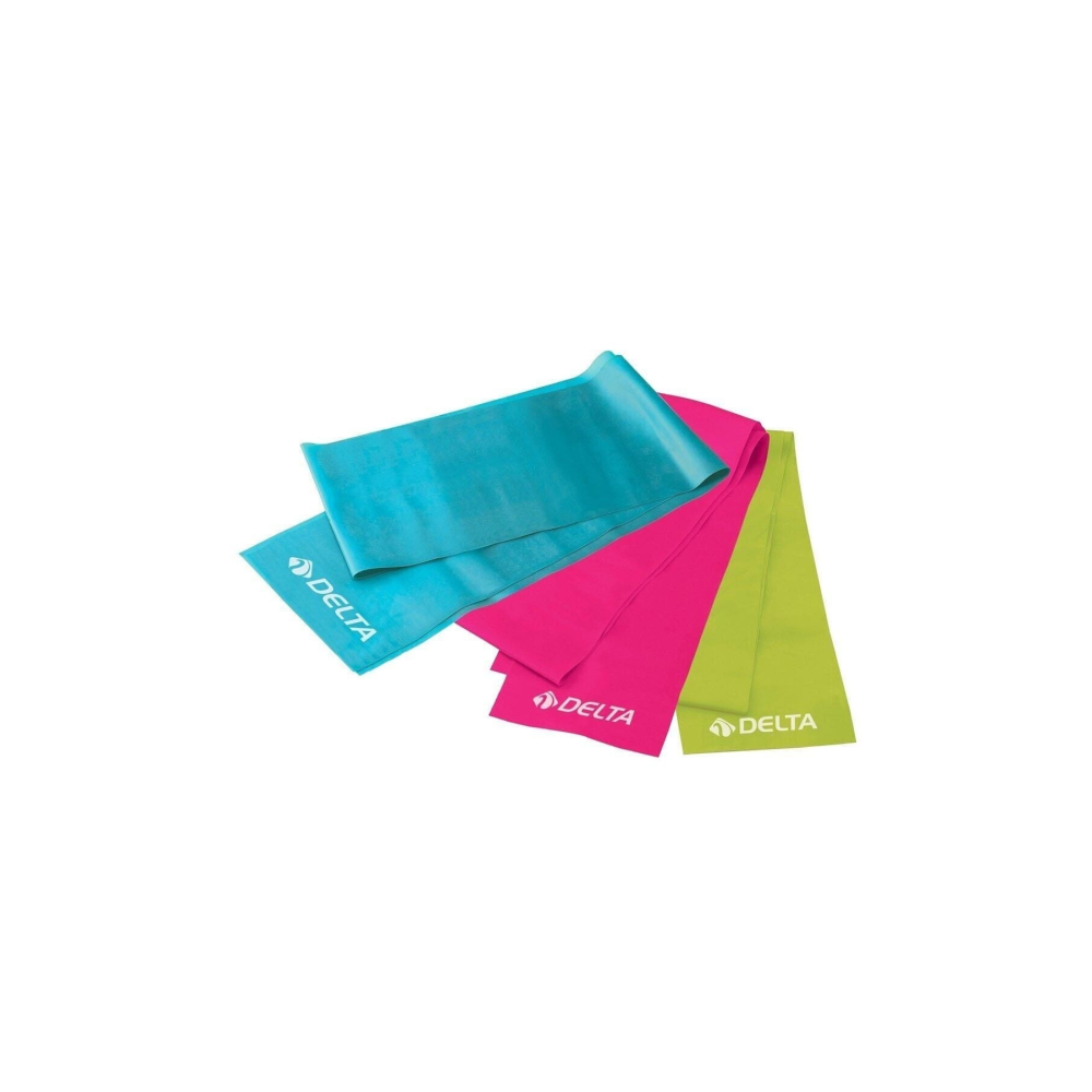 3 'lü Pilates Bandı Plates Egzersiz Direnç Lastiği Seti (UÇ KISMI AÇIK)