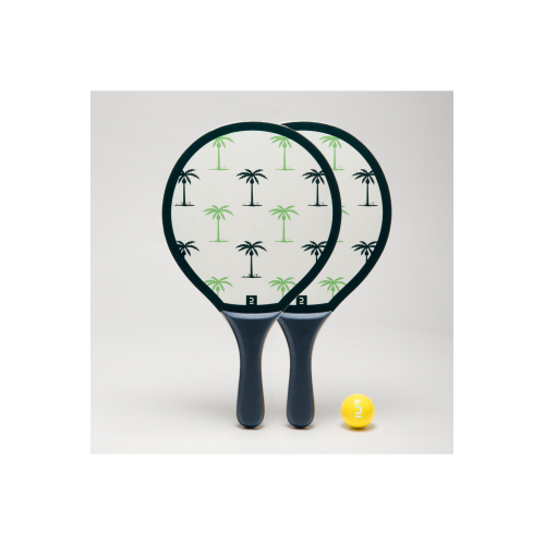 Plaj Tenisi Raket Seti - Beyaz - Woody Racket