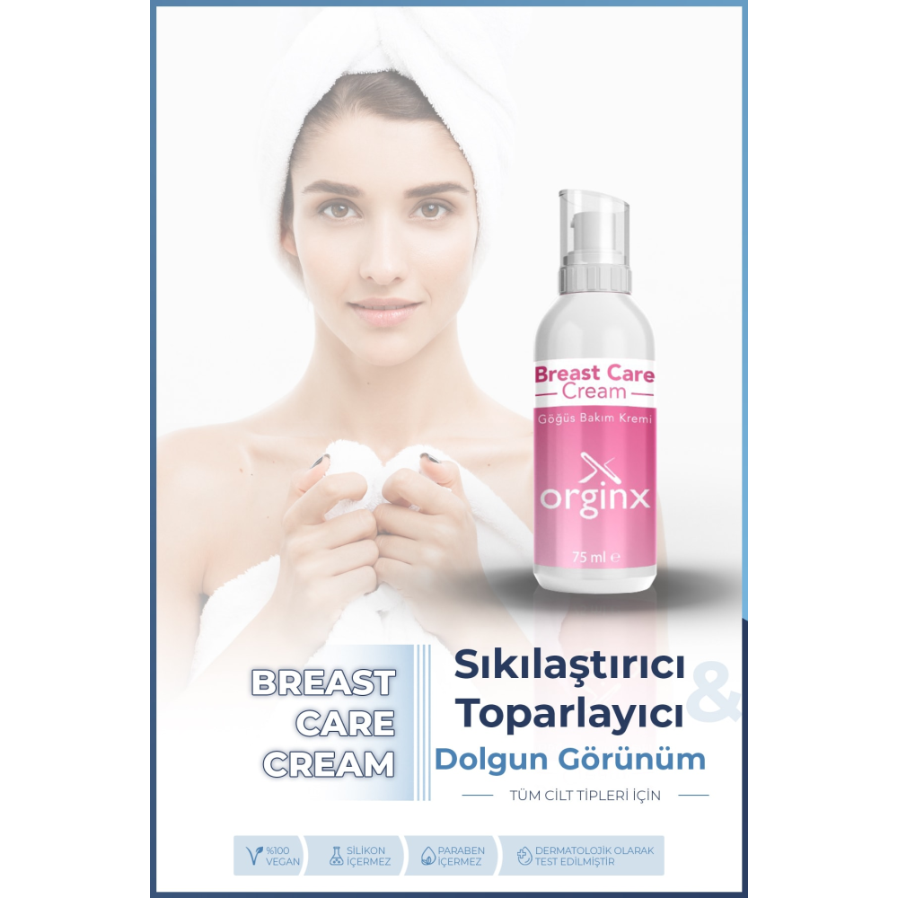 Göğüs Dikleştirici & Dolgunlaştırıcı Sıkılaştırıcı Göğüs Bakım Kremi 75 Ml